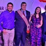 Prefeito Toinho Patioba e a Primeira dama doutora Gisele Sena participam da solenidade de posse do Governador reeleito Flávio Dino