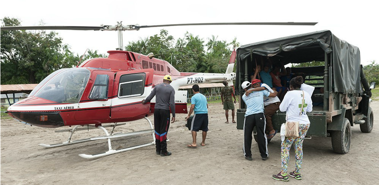 Helicóptero vai agilizar atendimento médico a índios no Amazonas