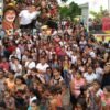 A Praça João Afonso Cardoso foi o palco da grande final da campanha, todos contra o mosquito