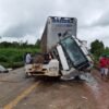 Colisão envolvendo 3 veículos de carga deixa um ferido na BR-316 em Pio XII MA