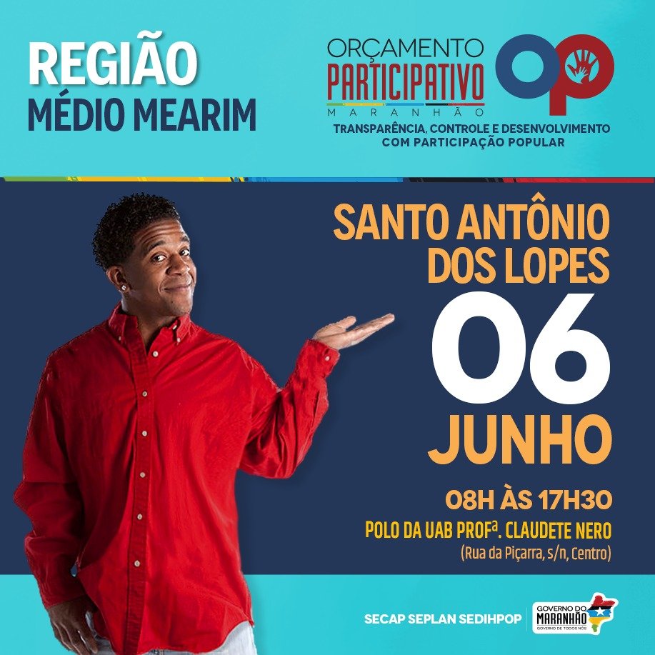 Santo Antonio dos Lopes realizará audiência pública dia  06 de junho