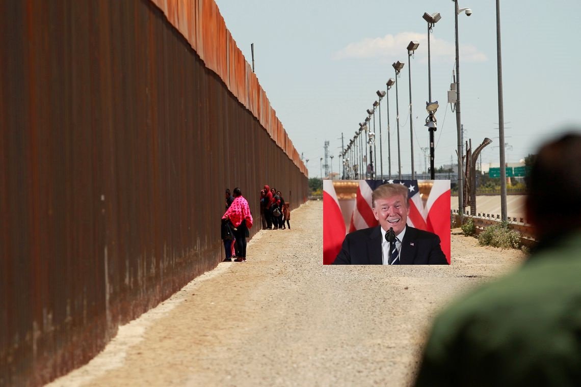 Justiça dos EUA dá sinal verde para Trump construir  376 quilômetros de muro  na fronteira