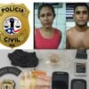 EM VIANA, POLÍCIA CIVIL E MILITAR PRENDEM CASAL SUSPEITO POR TRÁFICO DE DROGAS