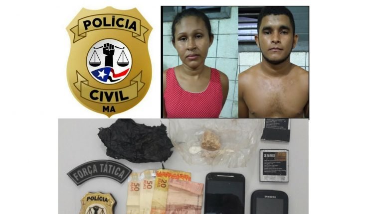 EM VIANA, POLÍCIA CIVIL E MILITAR PRENDEM CASAL SUSPEITO POR TRÁFICO DE DROGAS