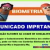 BIOMETRIA: COMUNICADO IMPORTANTE