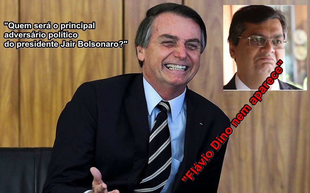 "Quem será o principal adversário político do presidente Jair Bolsonaro até as eleições de 2022, "Flavio Dino nem aparece"