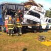ACIDENTE ENTRE CAMINHÃO E ÔNIBUS DEIXA FERIDOS NA BR-153 NA REGIÃO