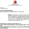 Nota de utilidade pública, Prefeitura Municipal de Gonçalves Dias