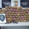 Polícia Civíl prende traficante conduzindo 100 quilos de maconha em Santa Luzia do Tide
