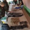 As polícias Civil e Militar apreenderam armas de alto calibre e munições em Presidente Dutra