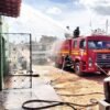 BOMBEIROS COMBATEM INCÊNDIO EM DEPÓSITO DE MATERIAIS NA CIDADE DE CODÓ