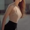 Hot girl standing outside