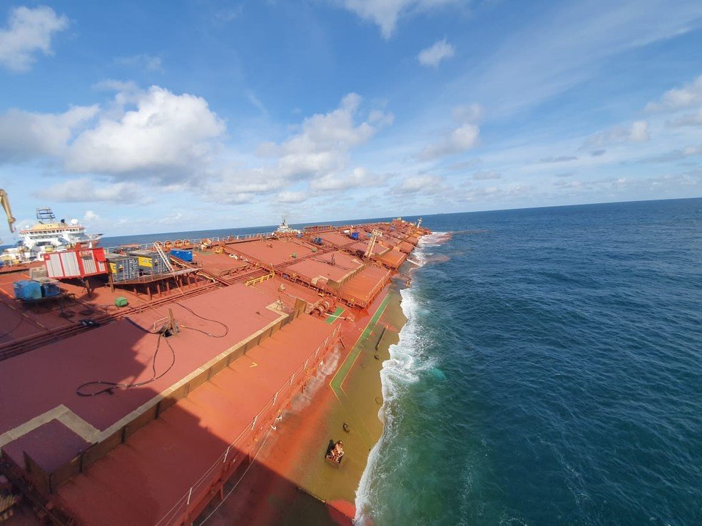 Marinha informa que navio Stellar Banner vai ser afunda navio Stellar Bannerdo na costa do Maranhão