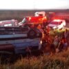 Van capota e deixa 16 profissionais da saúde feridos no Campo de Peris