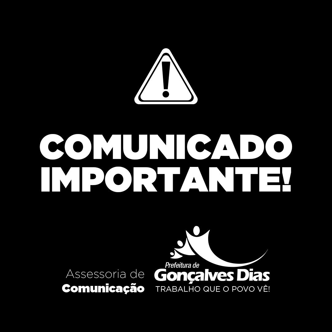 Ponto facultativo e luto  oficial no município de Gonçalves Dias