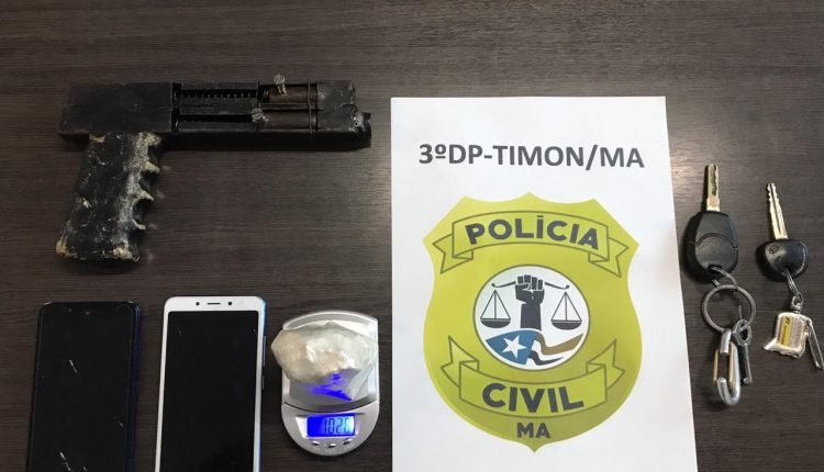 POLÍCIA CIVIL CUMPRE MANDADOS DE BUSCA E PRENDE DOIS INDIVÍDUOS POR TRÁFICO DE DROGAS E POSSE ILEGAL DE ARMA EM TIMON