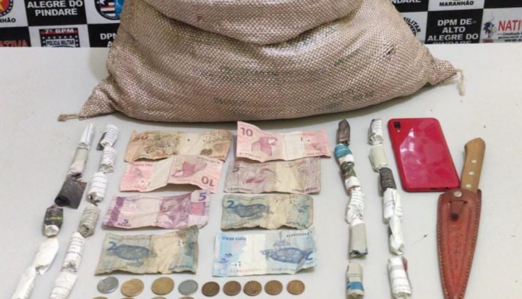 EM ALTO ALEGRE DO PINDARÉ, PM PRENDE HOMEM E APREENDE GRANDE QUANTIDADE DE DROGAS
