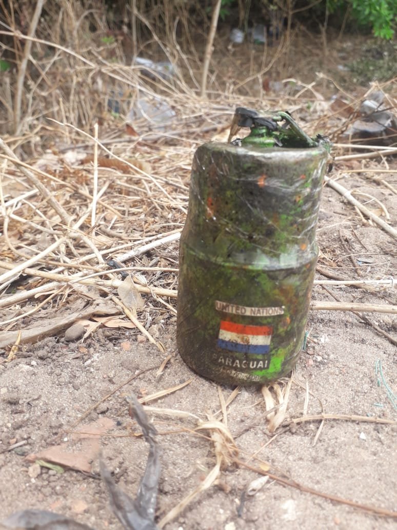 Polícia  desativa uma granada encontrada em terreno baldio, no Bairro do Anil em São Luis
