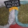 POLÍCIA MILITAR APREENDE DOIS SACOS COM ENTORPECENTES E PRENDE SUSPEITA DE TRÁFICO DE DROGAS EM SÃO JOÃO DO CARU MA