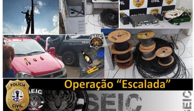 CINCO PESSOAS SÃO PRESAS PELA POLÍCIA CIVIL POR FURTOS DE EQUIPAMENTOS DE TELECOMUNICAÇÕES EM SÃO LUÍS