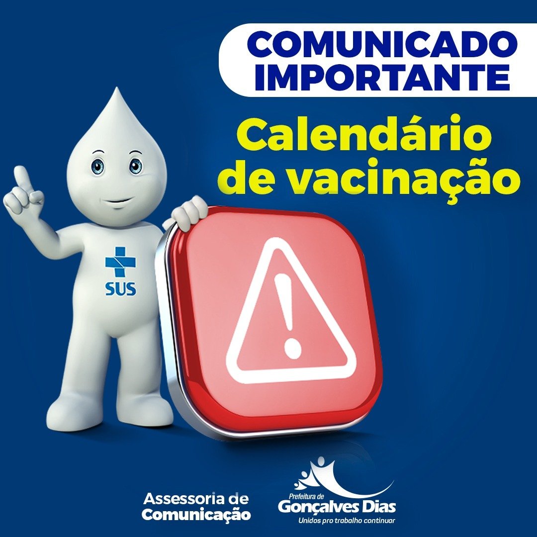 Calendário de vacinação desta quinta-feira dia 06/05