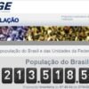 POPULAÇÃO BRASILEIRA 213,3 MILHOÕES