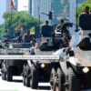 Tanques militares em Brasilia