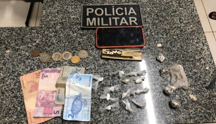 POLÍCIA MILITAR PRENDE SUSPEITO DE TRÁFICO DE DROGAS EM TUNTUM