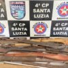 ARMAS DE FOGO SÃO APREENDIDAS PELA PM EM SANTA LUZIA