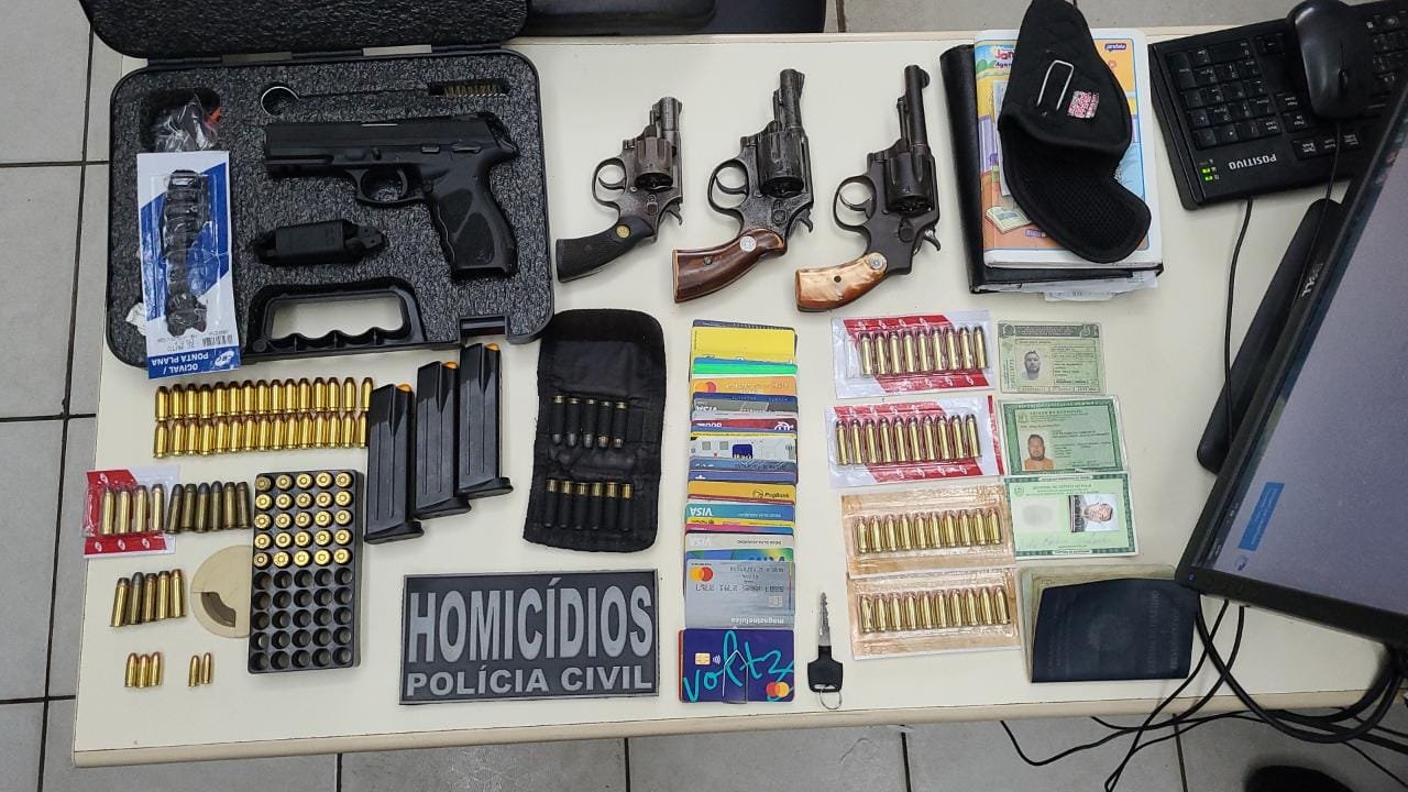 Polícia Civil apreende armas de fogo e munições em Caxias