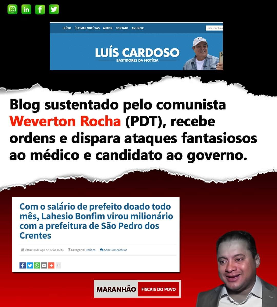Blogs sustentados por Weverton Rocha atacam Lahesio Bonfim