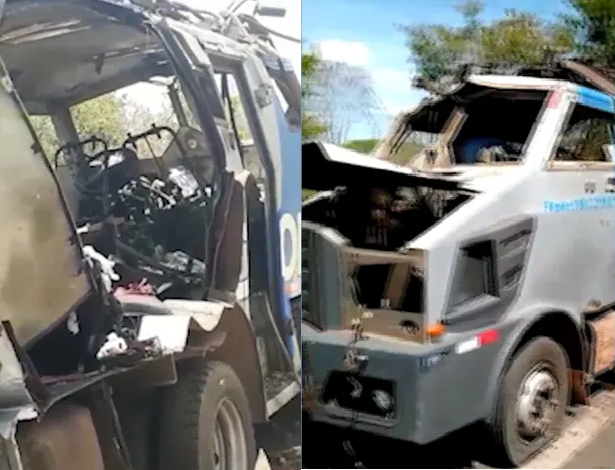 Criminosos explodem carro forte na BR-316 entre Caxias e Codó