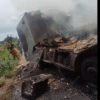 Bandidos explodem carro forte entre Dom Pedro e Santo Antonio dos Lopes MA