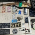 EM CAPINZAL DO NORTE, DUAS PESSOAS SÃO PRESAS POR TRÁFICO, ASSOCIAÇÃO PARA O TRÁFICO E POSSE ILEGAL DE ARMA DE FOGO