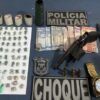 POLICIAIS DO BPCHOQUE PRENDEM ACUSADO COM ARMA E ENTORPECENTES EM ICATU/MA