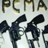 POLÍCIA CIVIL PRENDE GRUPO COM 03 REVÓLVERES E UMA PISTOLA NAS PROXIMIDADES DE COELHO NETO E DUQUE BACELAR/MA