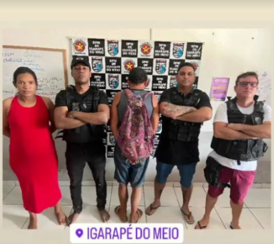 Polícia prende individuo suspeito de invadir creche e ameaçar atacar crianças em Igarapé do Meio