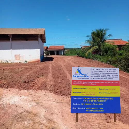 Prefeito Toinho Patioba está Implantando o Projeto de energia solar fotovoltaica em Gonçalves Dias
