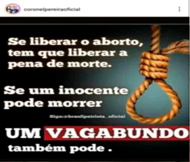 Ex-comandante-geral da PM no governo Flávio Dino defende pena de morte no Brasil, caso aborto seja legalizado