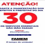 FAMEM acompanha paralisação de prefeitos e prefeitas do Maranhão no movimento “Chega! Sem FPM não dá”, mantendo serviços essenciais em operação