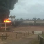 Trem da Vale pega fogo em ferrovia nas proximidades de Alto Alegre do Pindaré MA