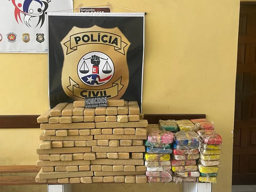Polícia Civil apreende de 208 kg de maconha dentro de carreta bitrem na BR 316, nas proximidades de Caxias MA