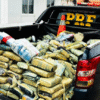 PRF apreende mais de 300kg de drogas escondidos nos pneus de um caminhão, em Governador Nunes Freire