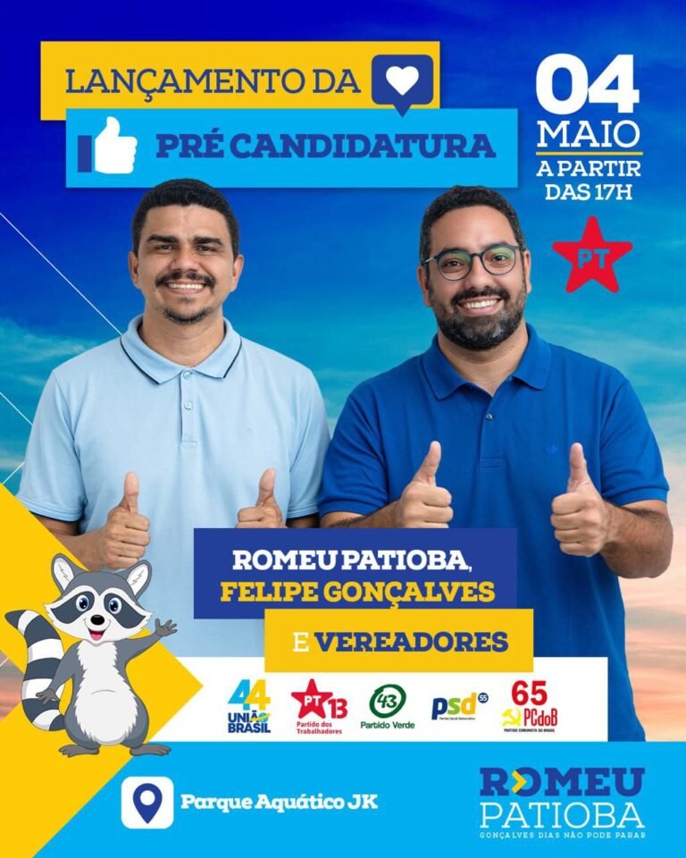 Romeu Patioba e Felipe Gonçalves lançarão pré-candidatura neste sábado em Gonçalves Dias