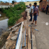 Trabalho de recuperação de meio-fio em Gonçalves Dias