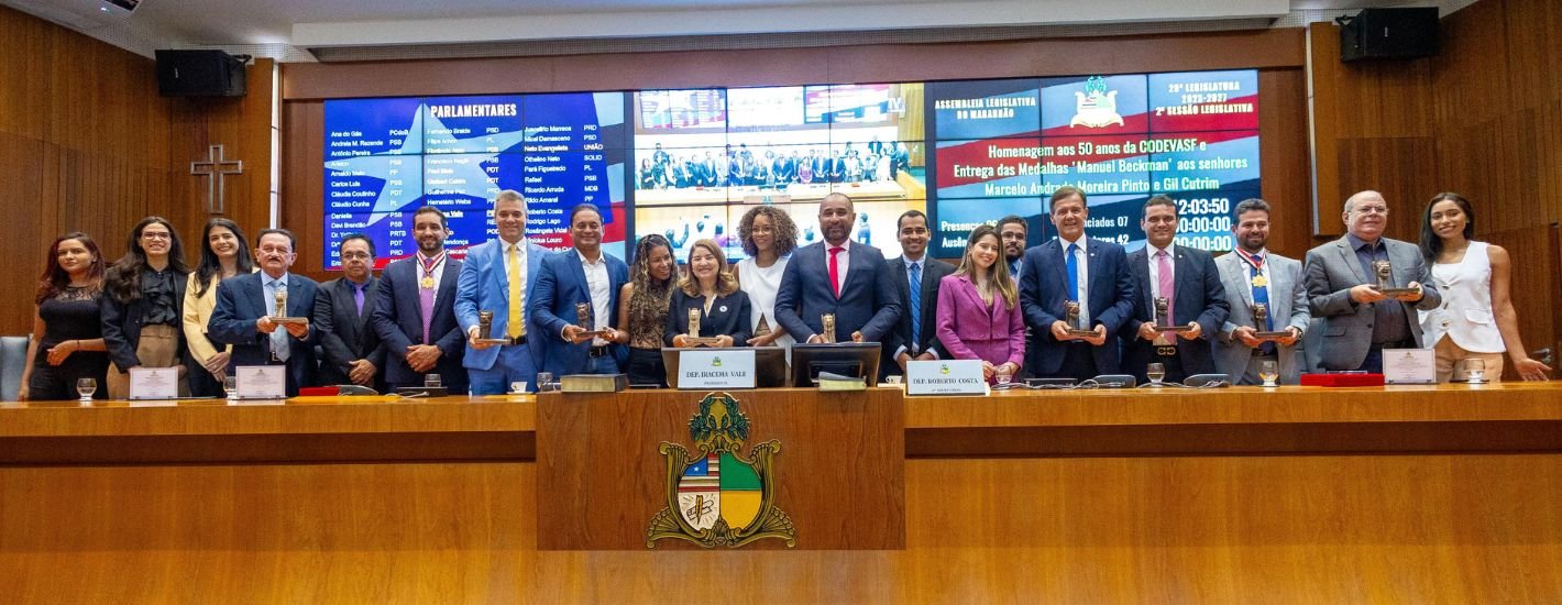 Em sessão alusiva aos 50 anos da Codevasf, Assembleia entrega Medalha Manuel Beckman a Marcelo Andrade e Gil Cutrim