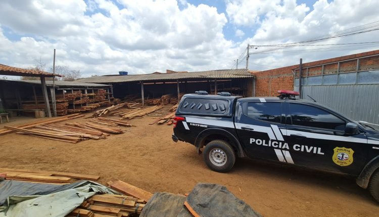 POLÍCIA CIVIL LOCALIZA MADEIREIRA CLANDESTINA EM PASTOS BONS