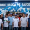 Prefeito Fernando Pessoa, ministro André Fufuca, senador Weverton Rocha e vice-governador Felipe Camarão inauguram obras em Tuntum