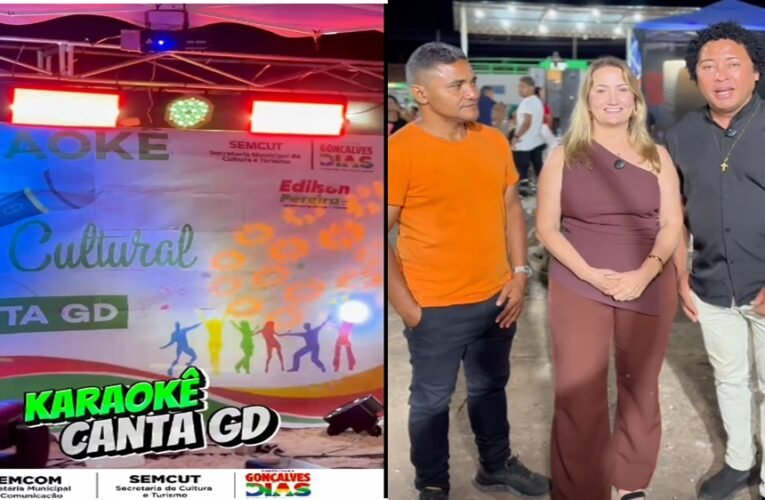A Secretaria de Cultura e turismo de Gonçalves Dias realizou o primeiro Karaokê “Canta GD”