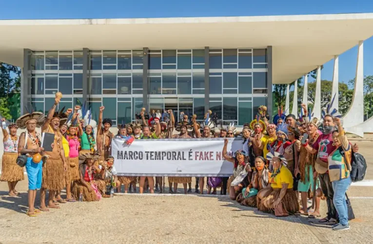 Indígenas promovem mobilização em todo o país contra marco temporal